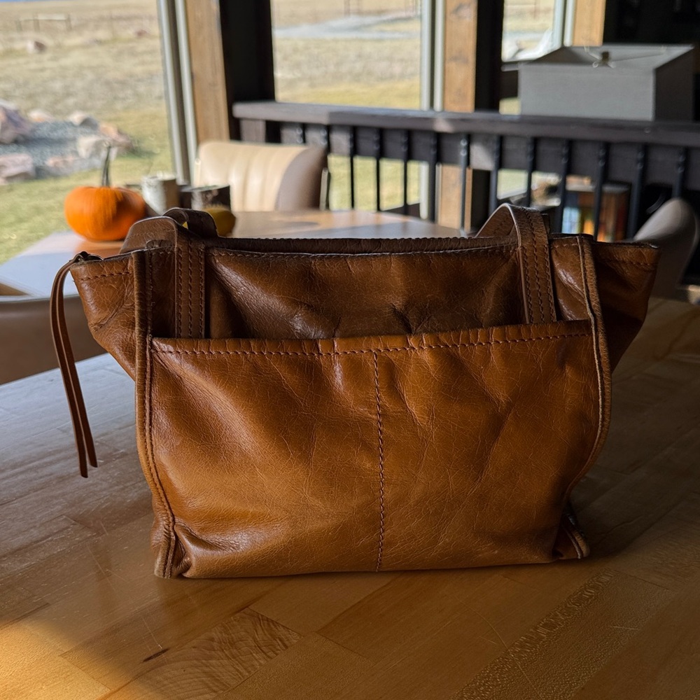 HOBO leather tan shoulder bag